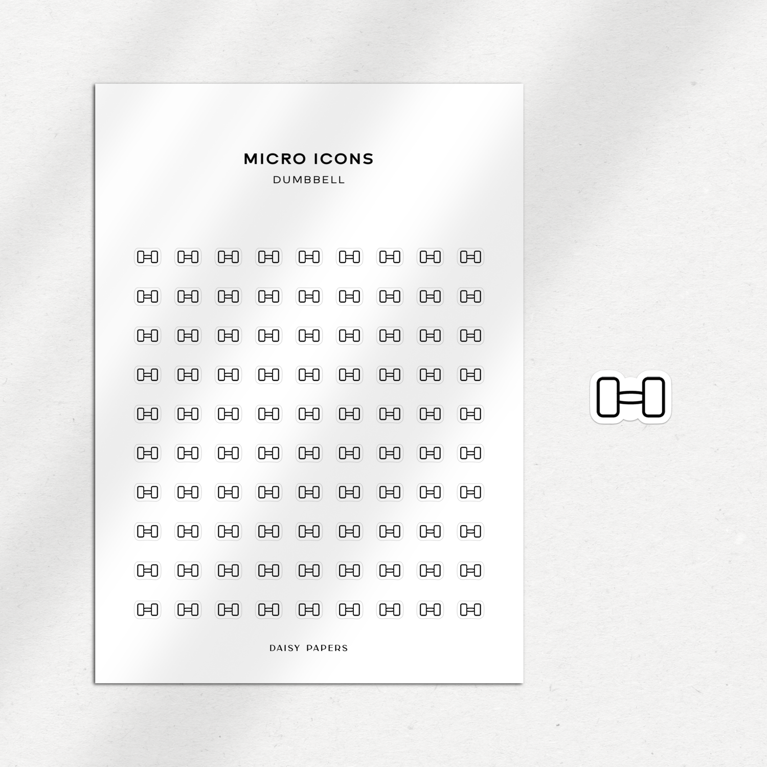 Micro Icons - Dumbbell