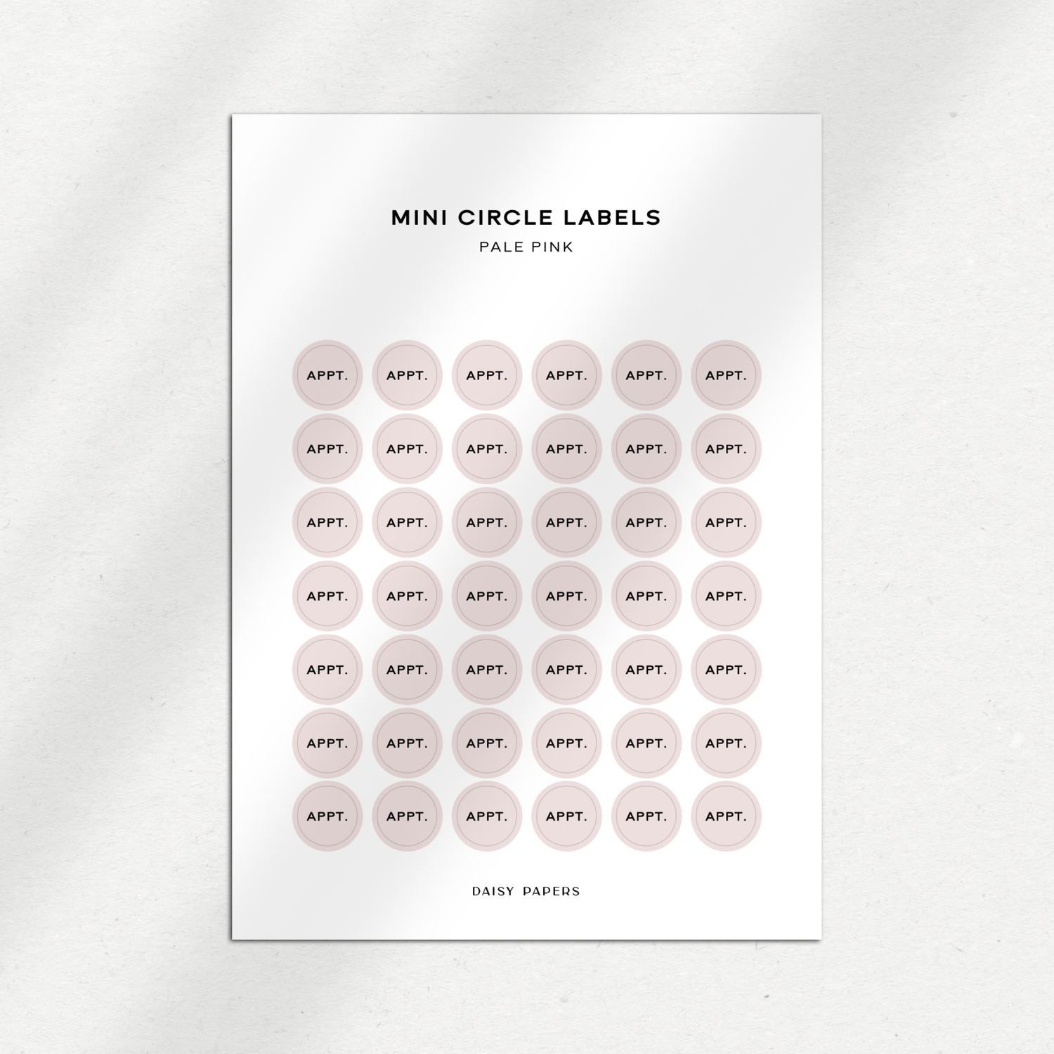 Mini Circle Labels