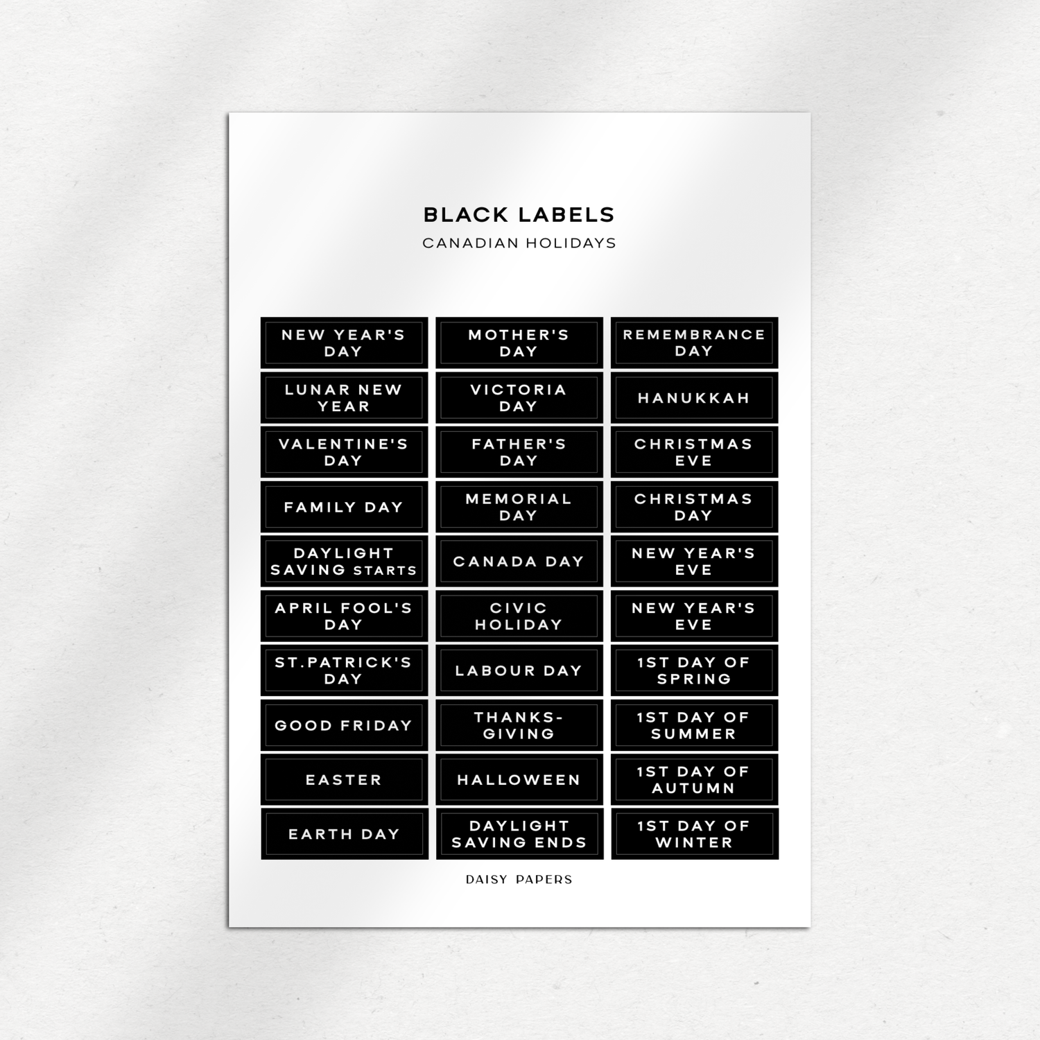 Black Labels