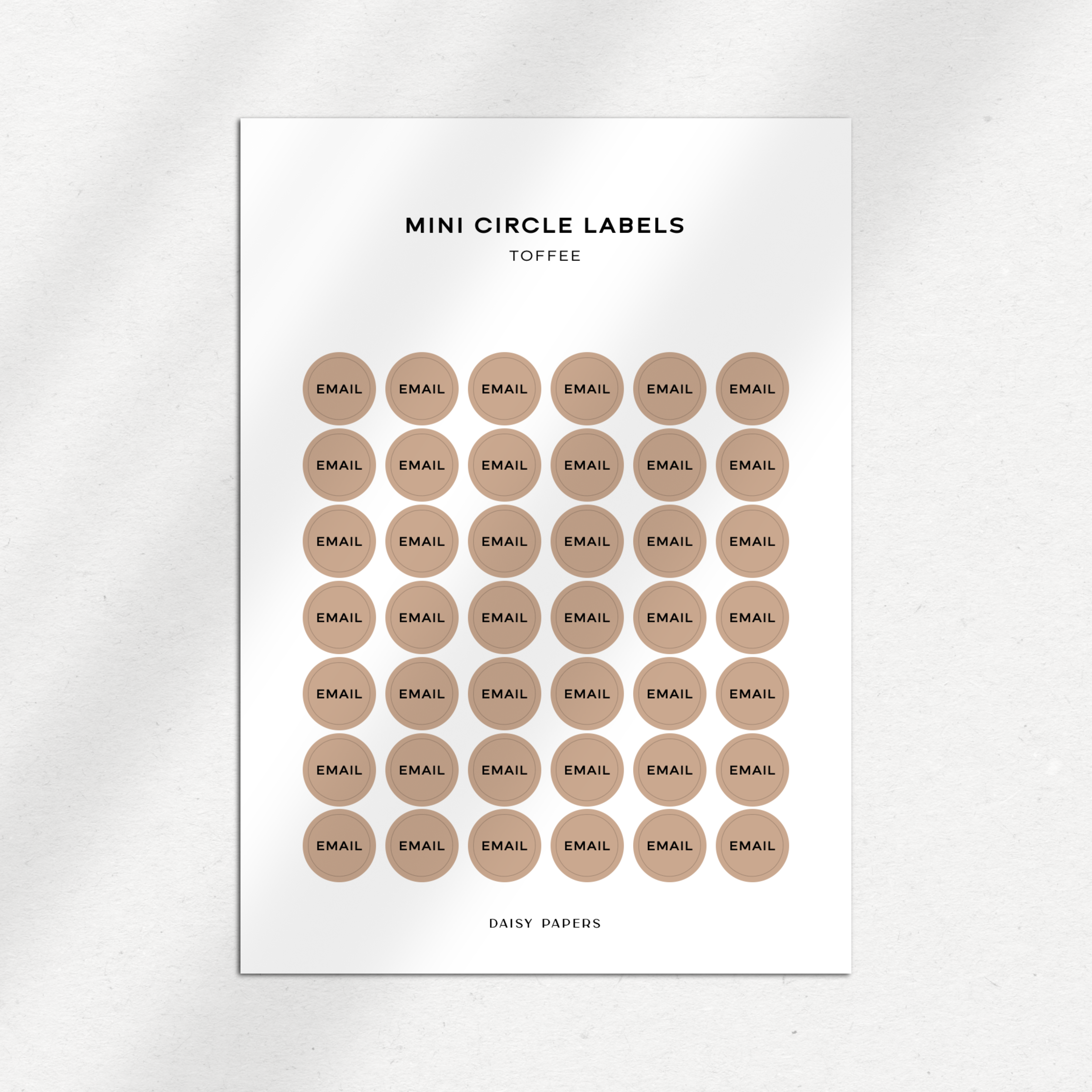 Mini Circle Labels