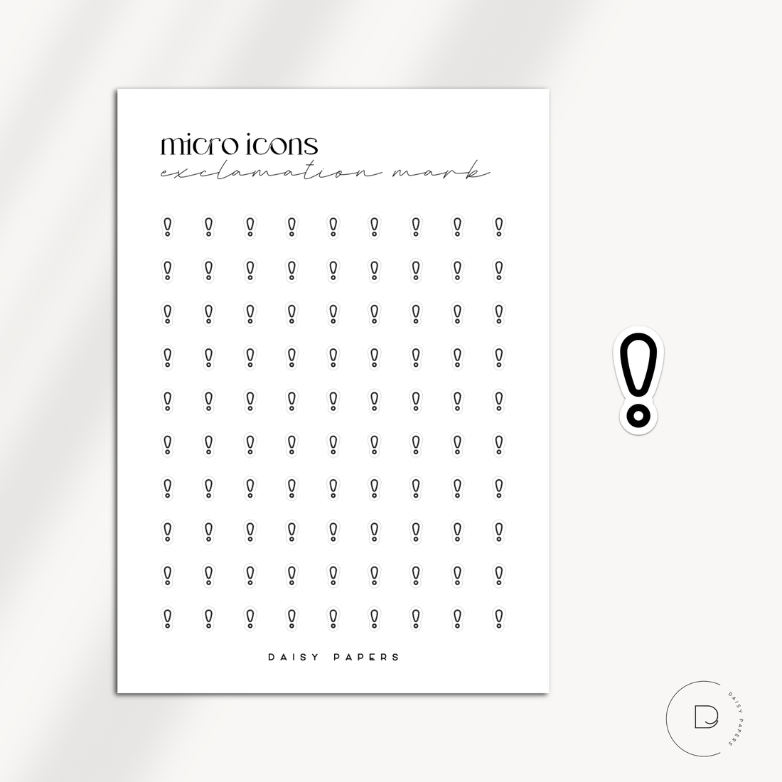 MICRO ICONS - EXCLAMATION MARK