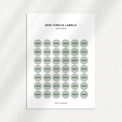 Mini Circle Labels