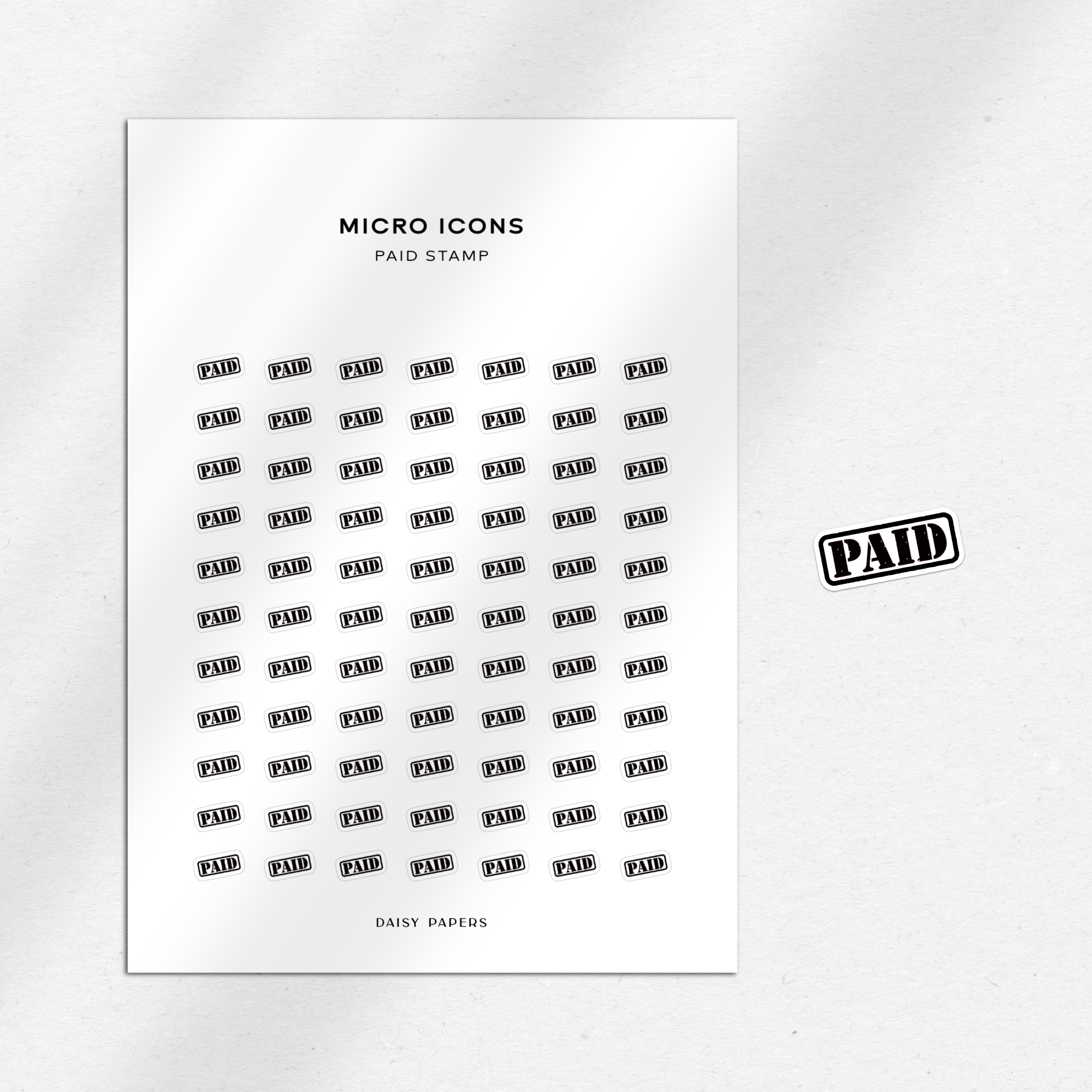 Micro Icons - Paid Stamp