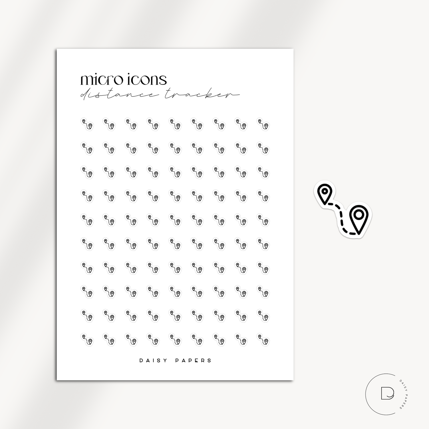 MICRO ICONS - DISTANCE TRACKER