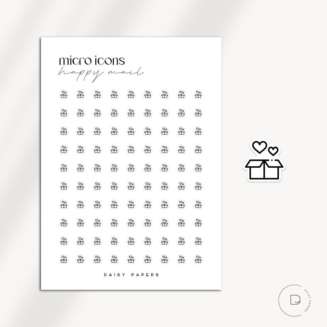 MICRO ICONS - HAPPY MAIL