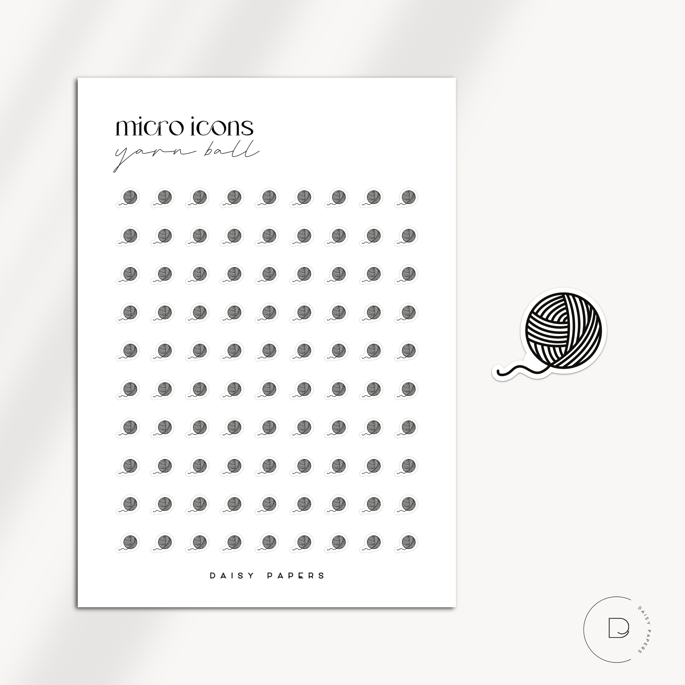 MICRO ICONS - YARN BALL