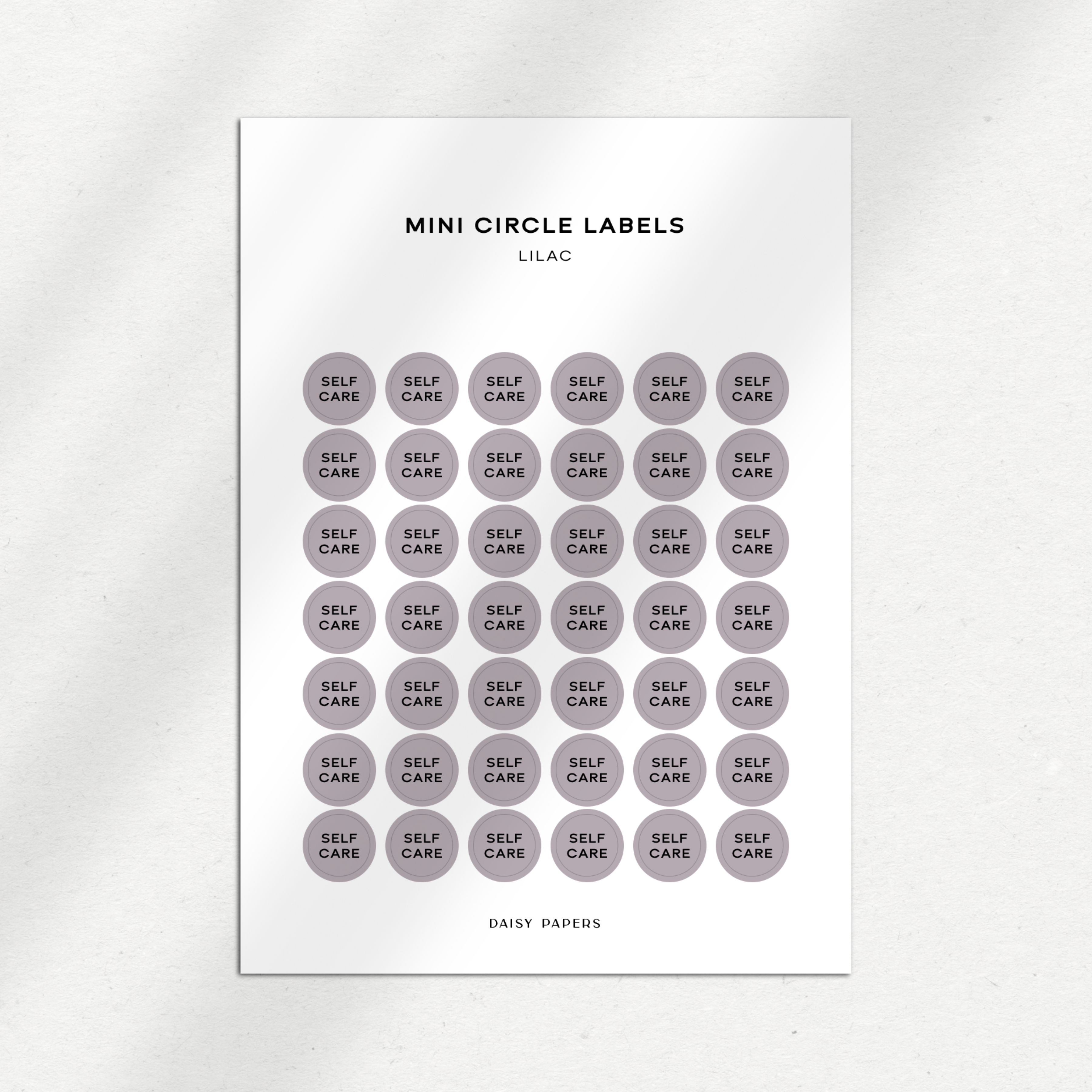 Mini Circle Labels