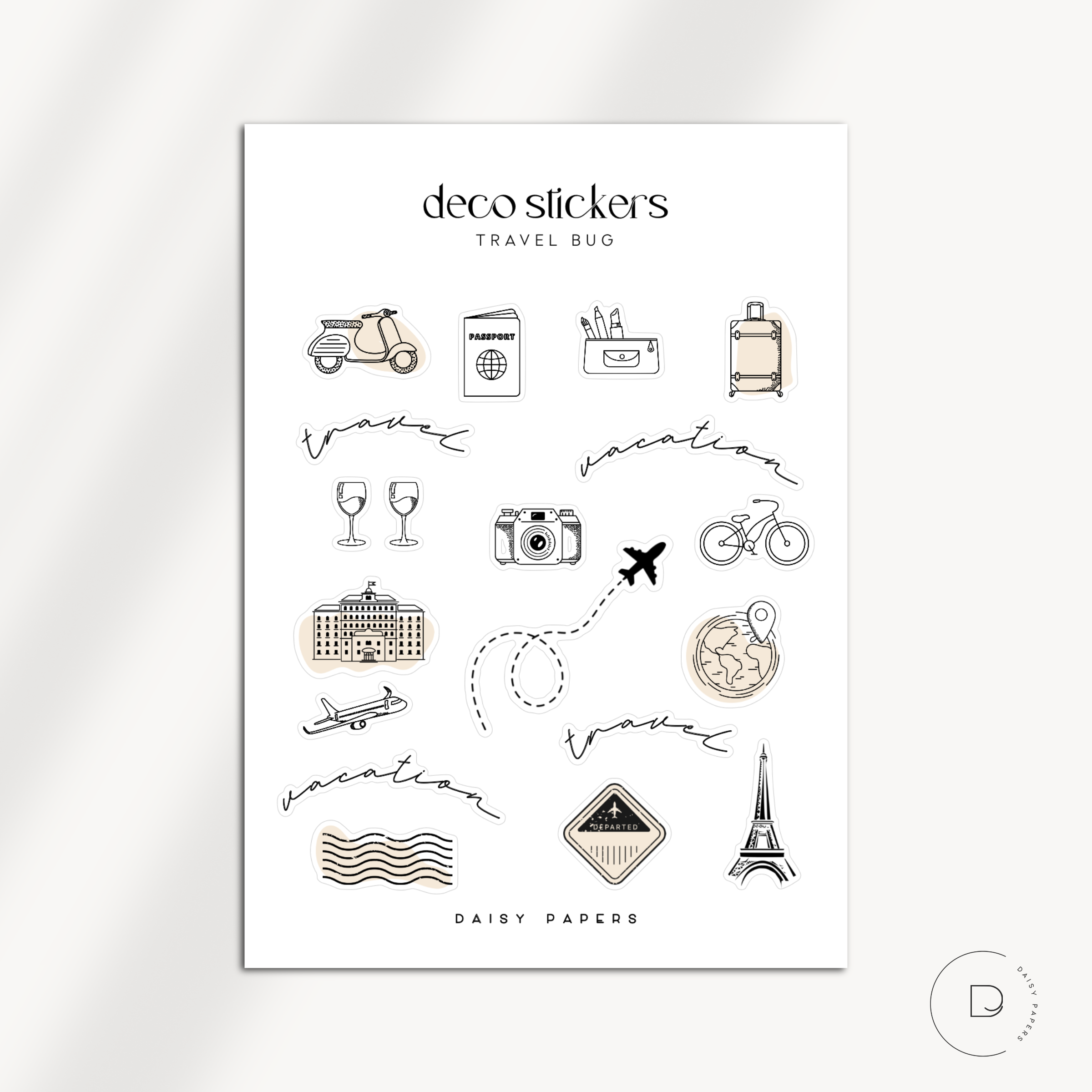 Deco Stickers - Travel Bug