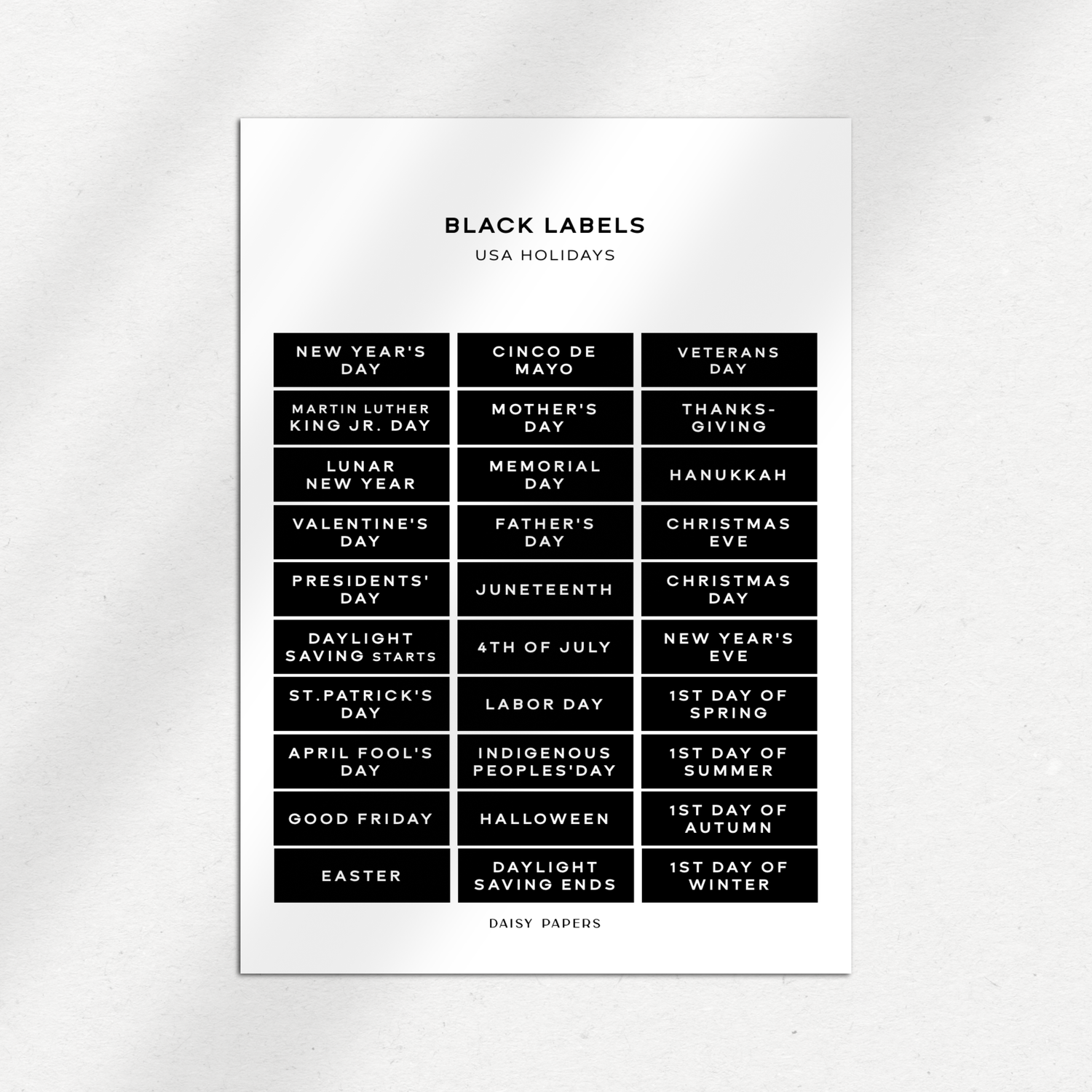 Black Labels