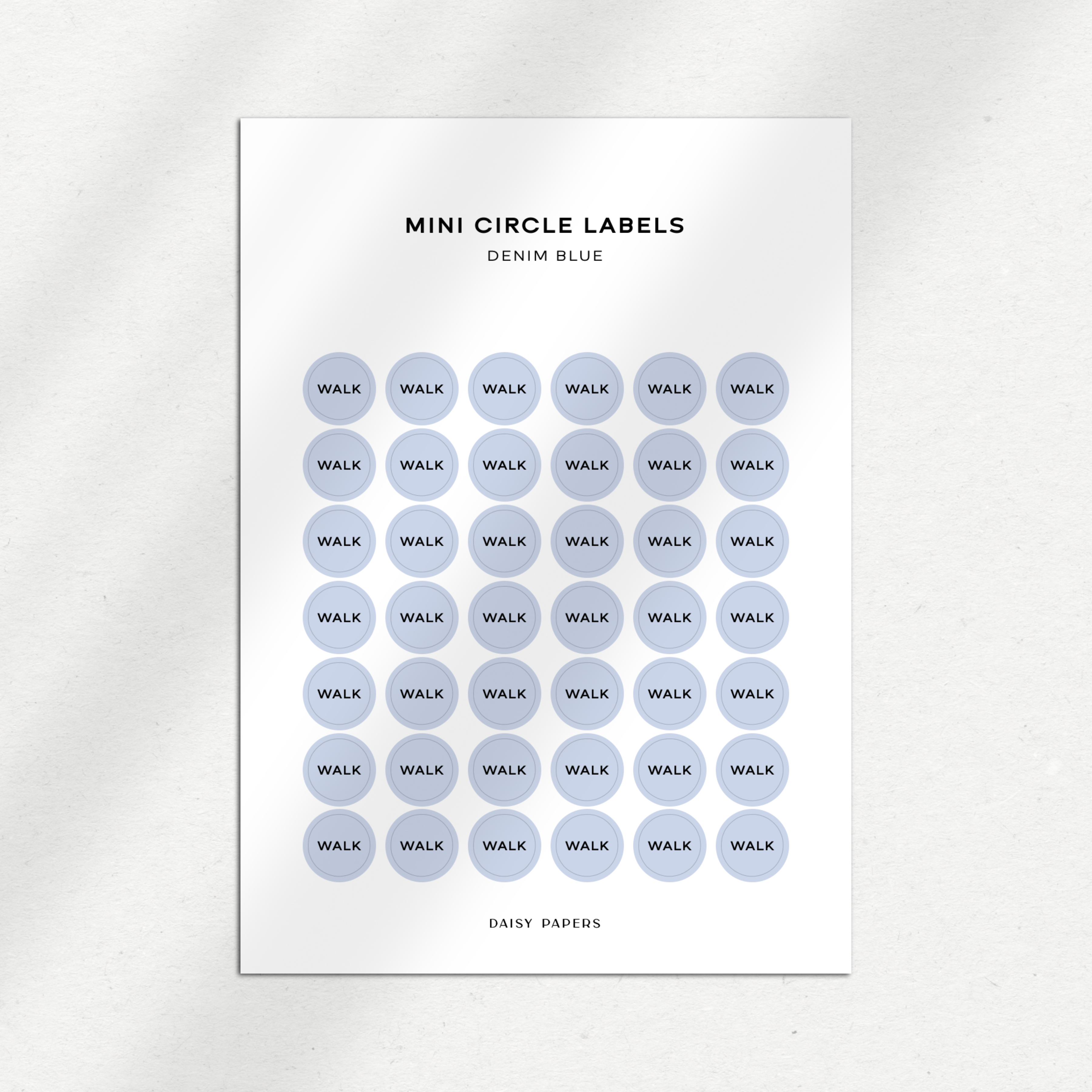 Mini Circle Labels