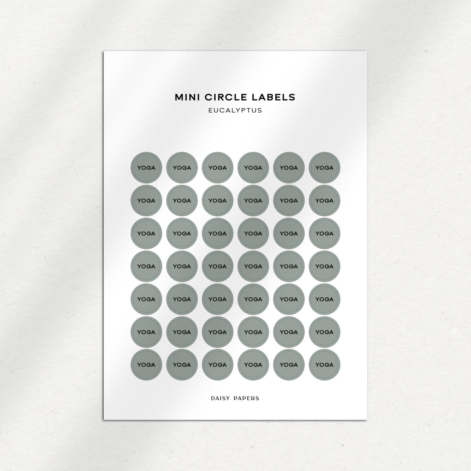 Mini Circle Labels