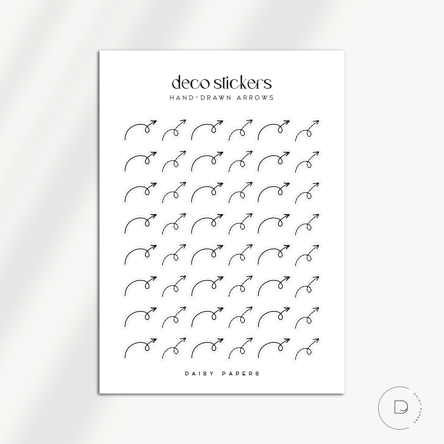 DECO STICKERS - HAND-DRAWN ARROWS