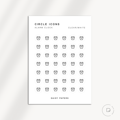 CIRCLE ICONS - ALARM CLOCK