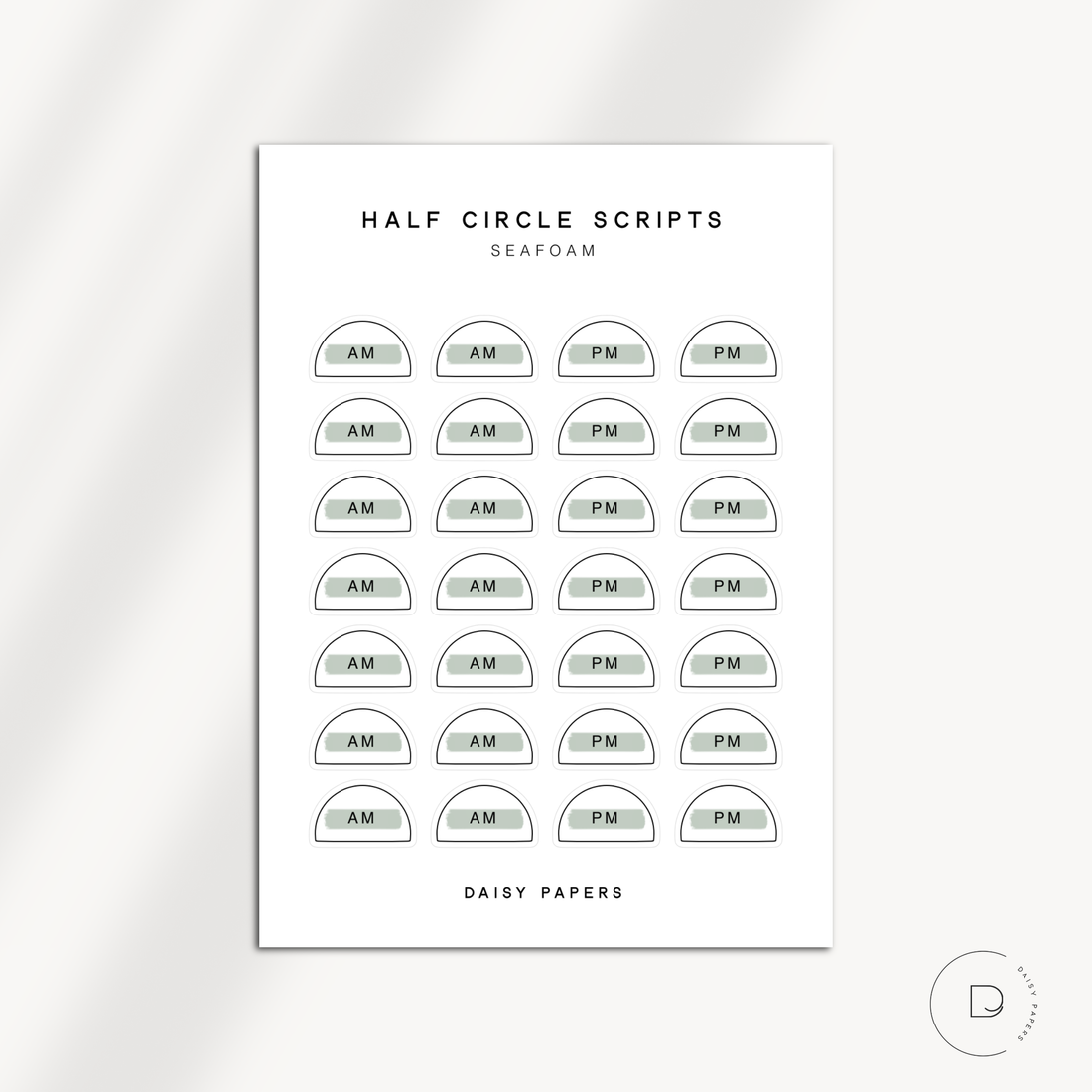 HALF CIRCLE SCRIPTS - AM / PM