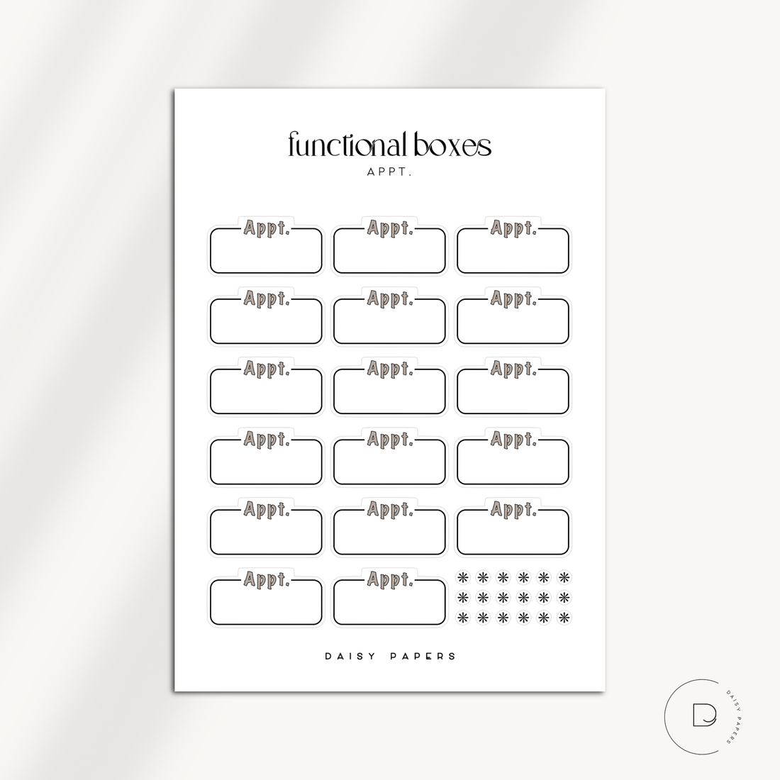 Functional Boxes - Appt.