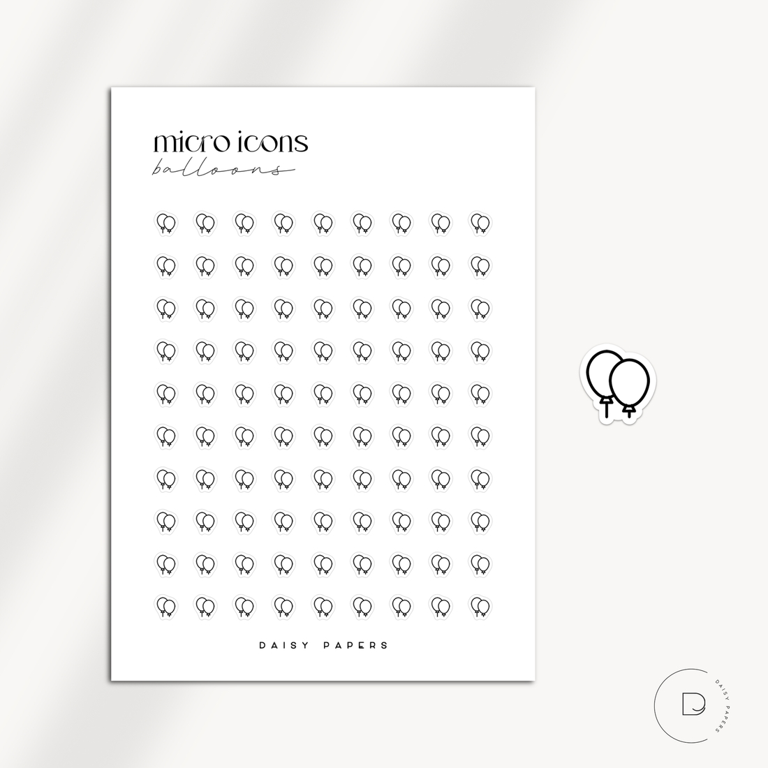 MICRO ICONS - BALLOONS