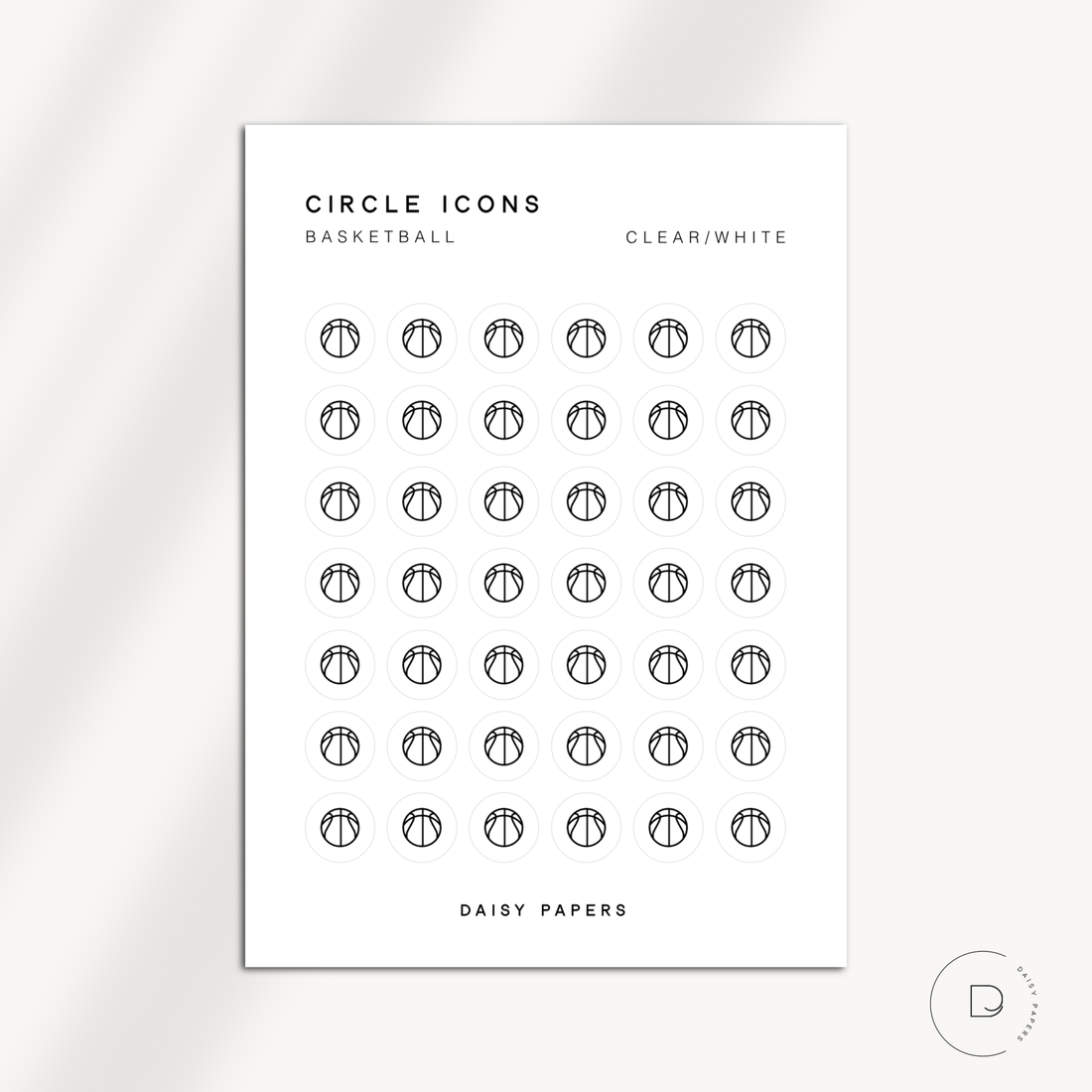 CIRCLE ICONS - BASKETBALL