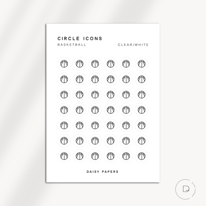 CIRCLE ICONS - BASKETBALL