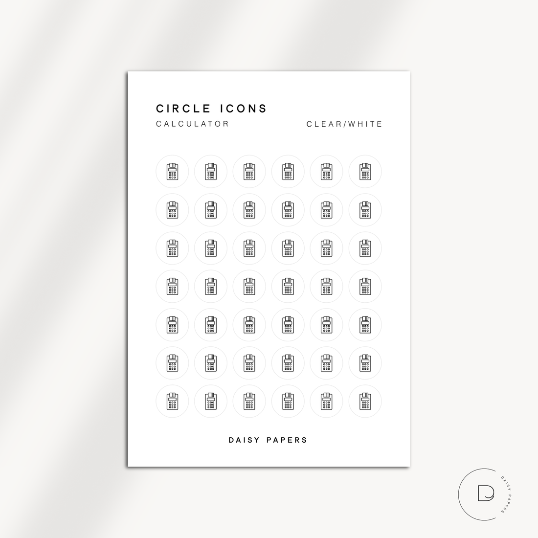 CIRCLE ICONS - CALCULATOR