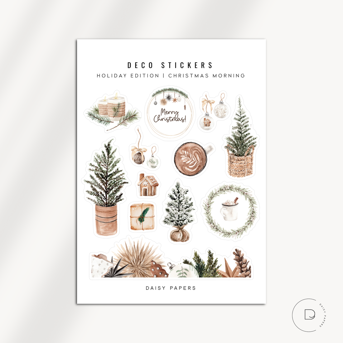 DECO STICKERS - HOLIDAY EDITION | CHRISTMAS MORNING