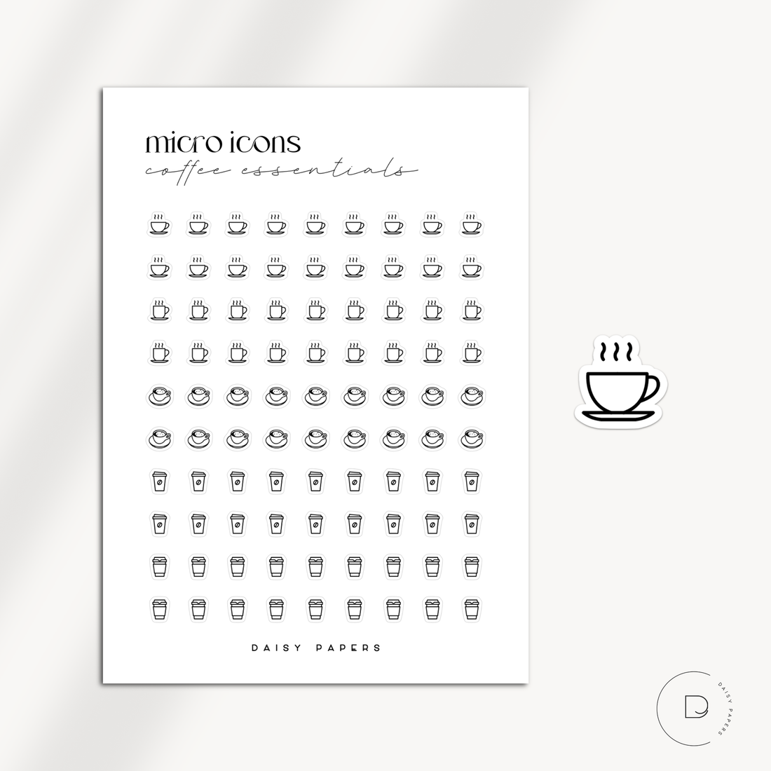 MICRO ICONS - COFFEE ESSENTIALS