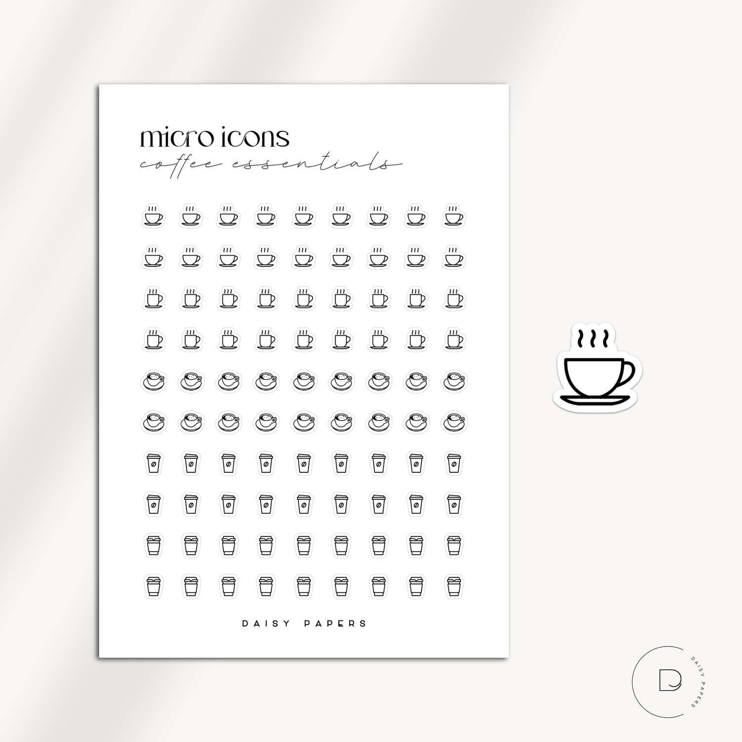 MICRO ICONS - COFFEE ESSENTIALS