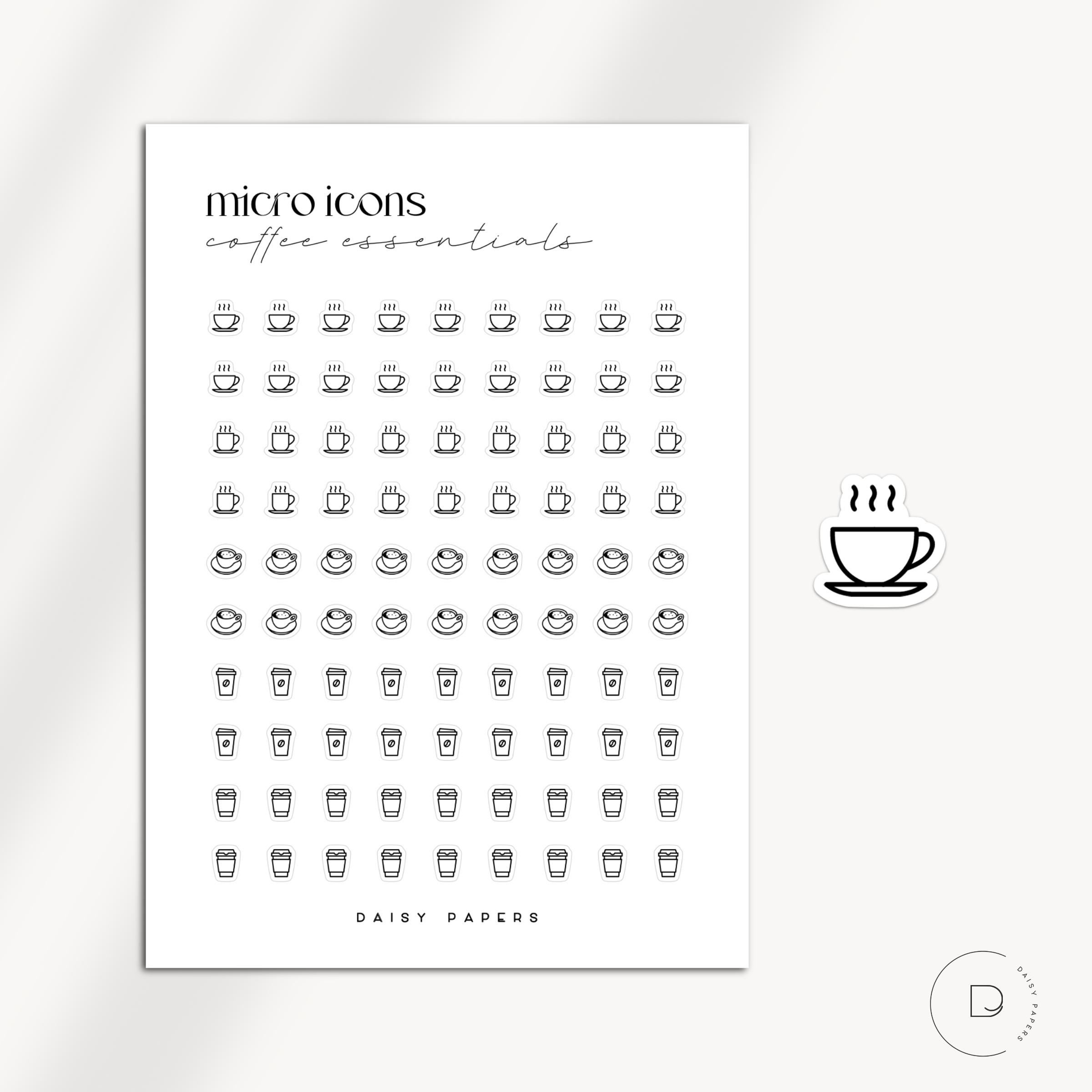 MICRO ICONS - COFFEE ESSENTIALS