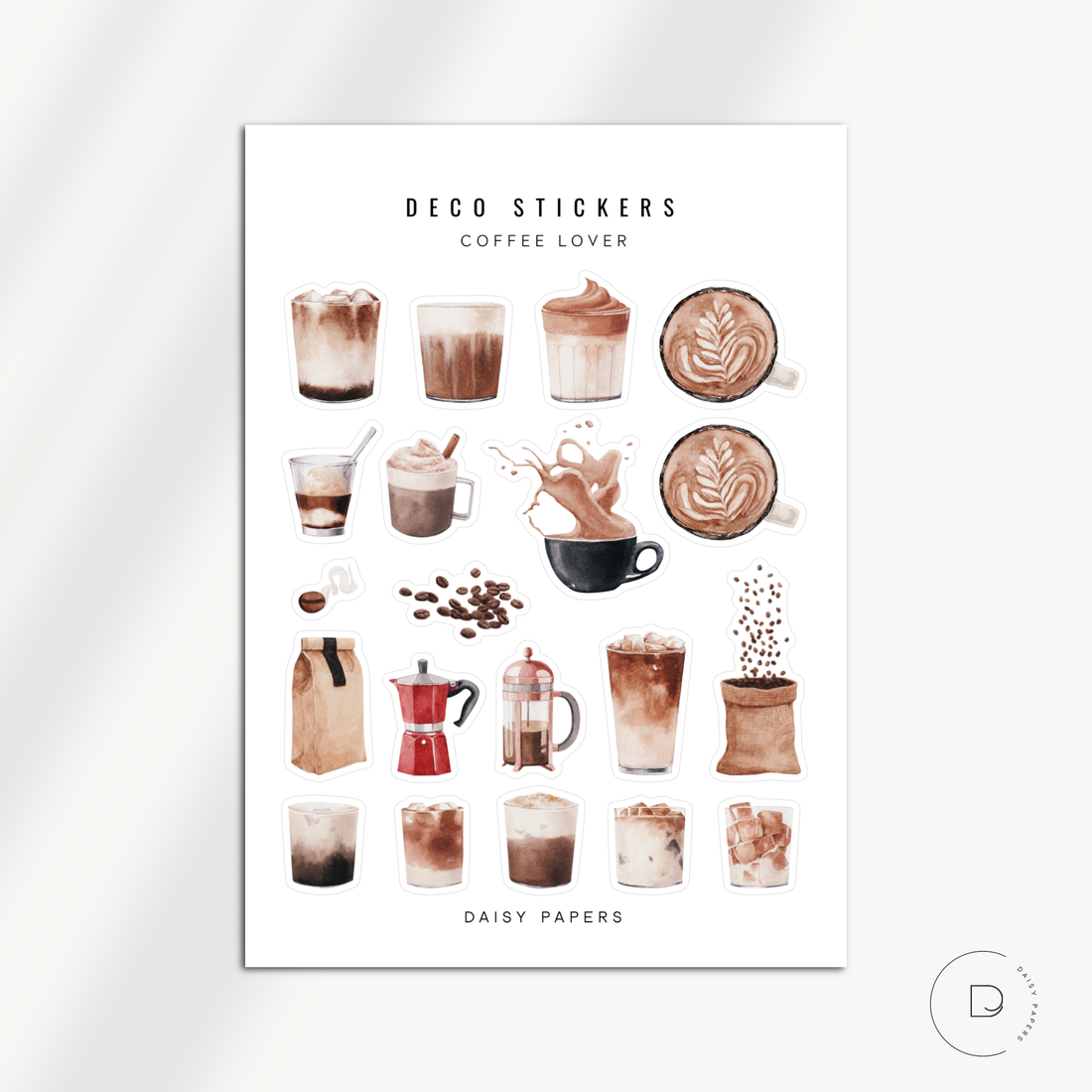 DECO STICKERS - COFFEE LOVER