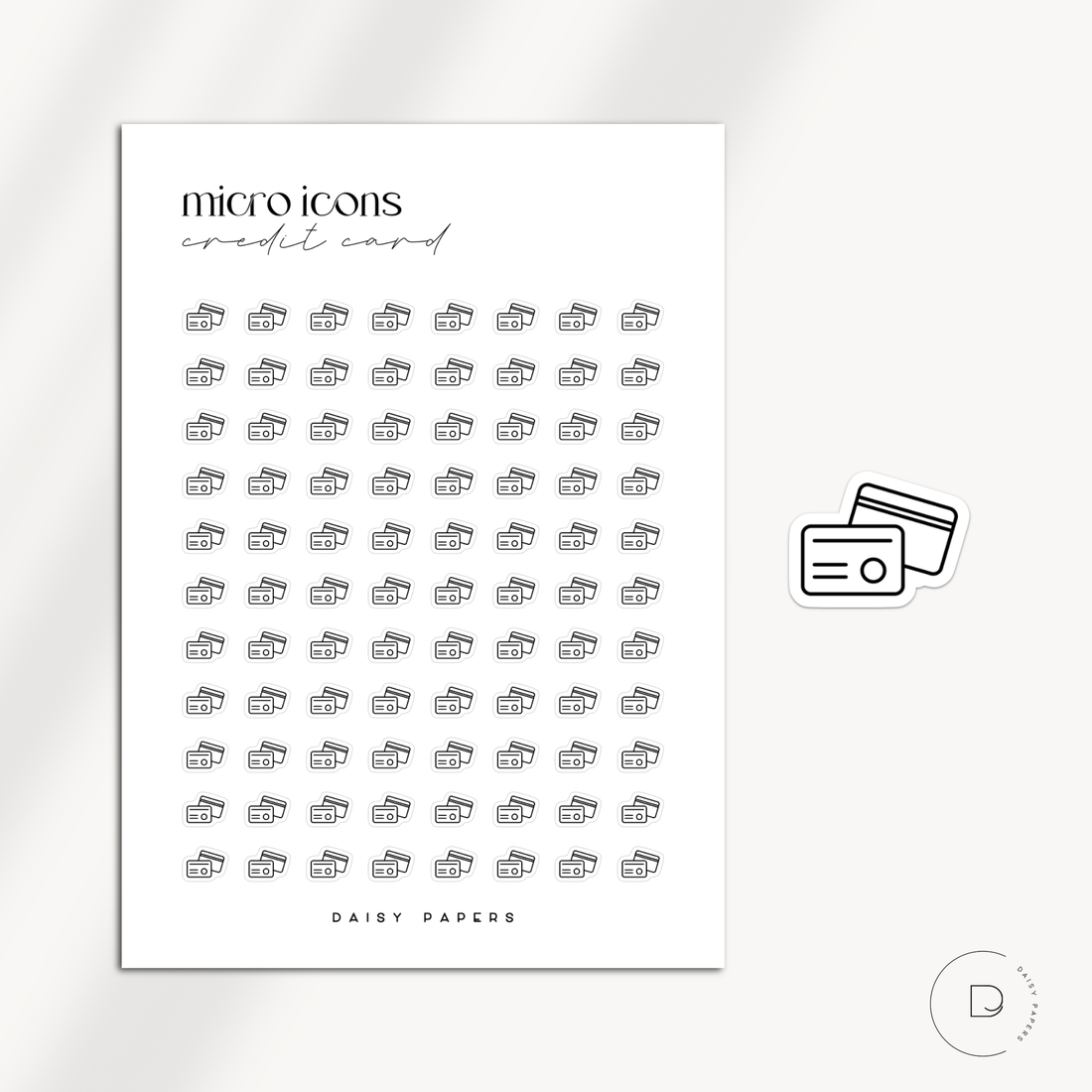 MICRO ICONS - CREDIT CARD