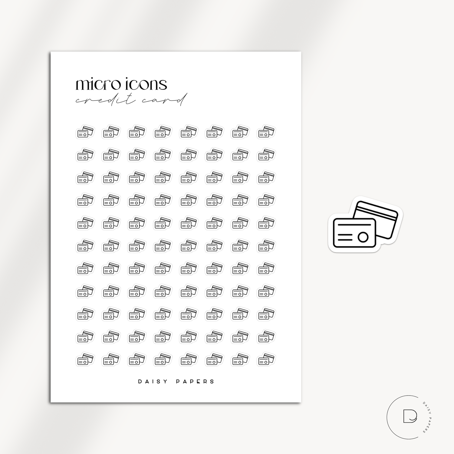 MICRO ICONS - CREDIT CARD