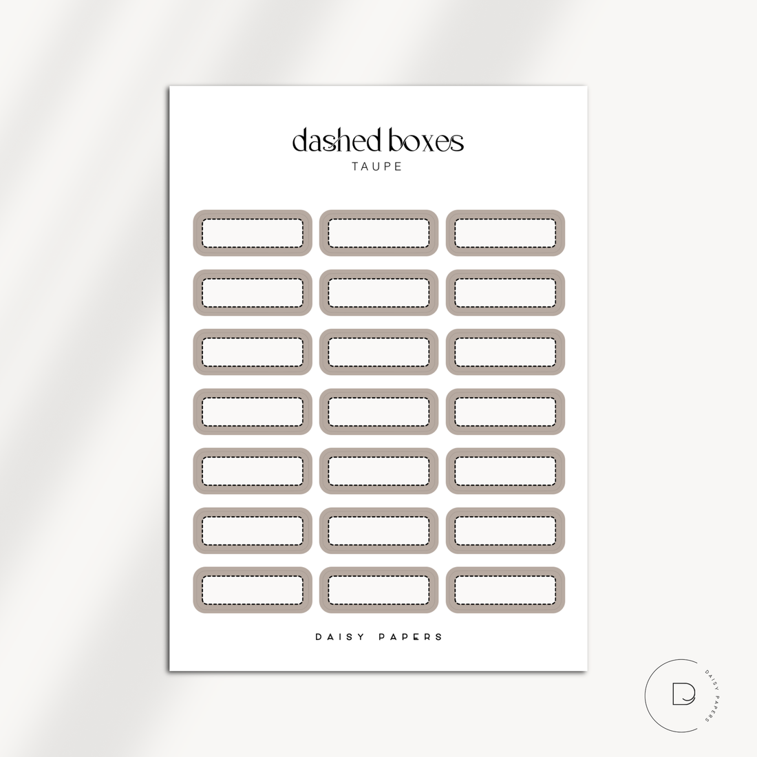 Dashed Boxes