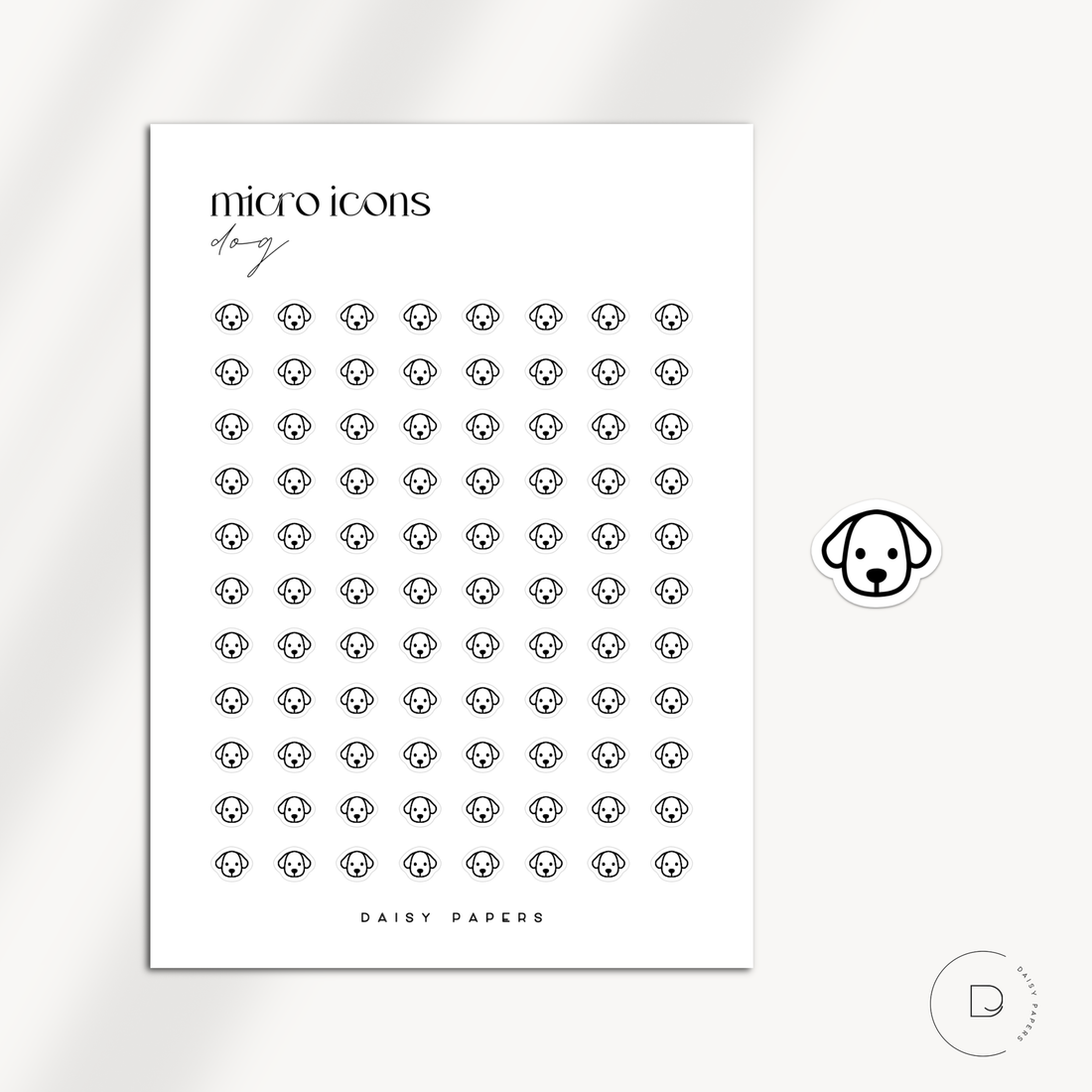 MICRO ICONS - DOG