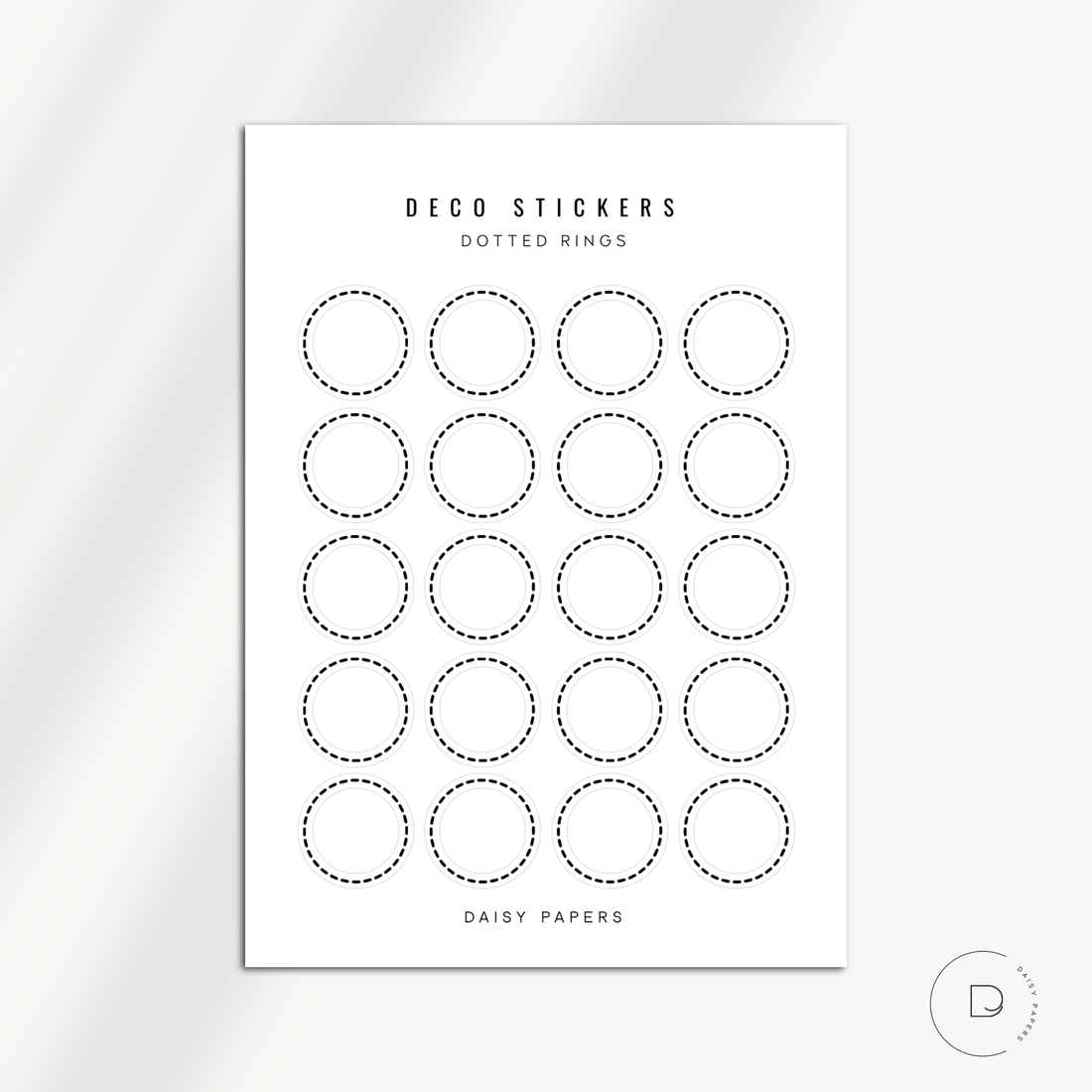 Deco Stickers - Dotted Rings