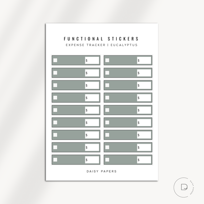 FUNCTIONAL STICKERS - EXPENSE TRACKERS