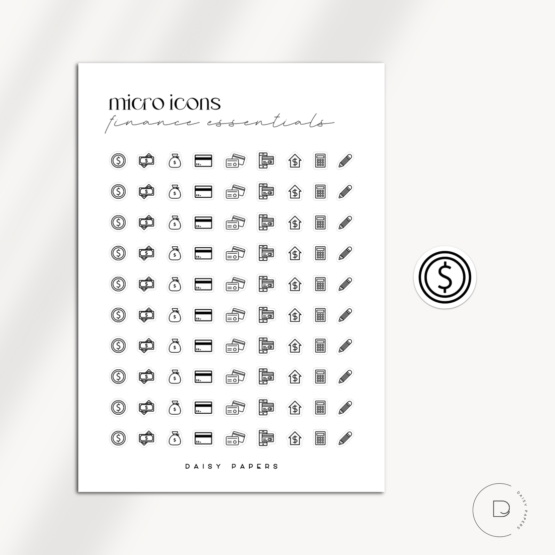 MICRO ICONS - FINANCE ESSENTIALS