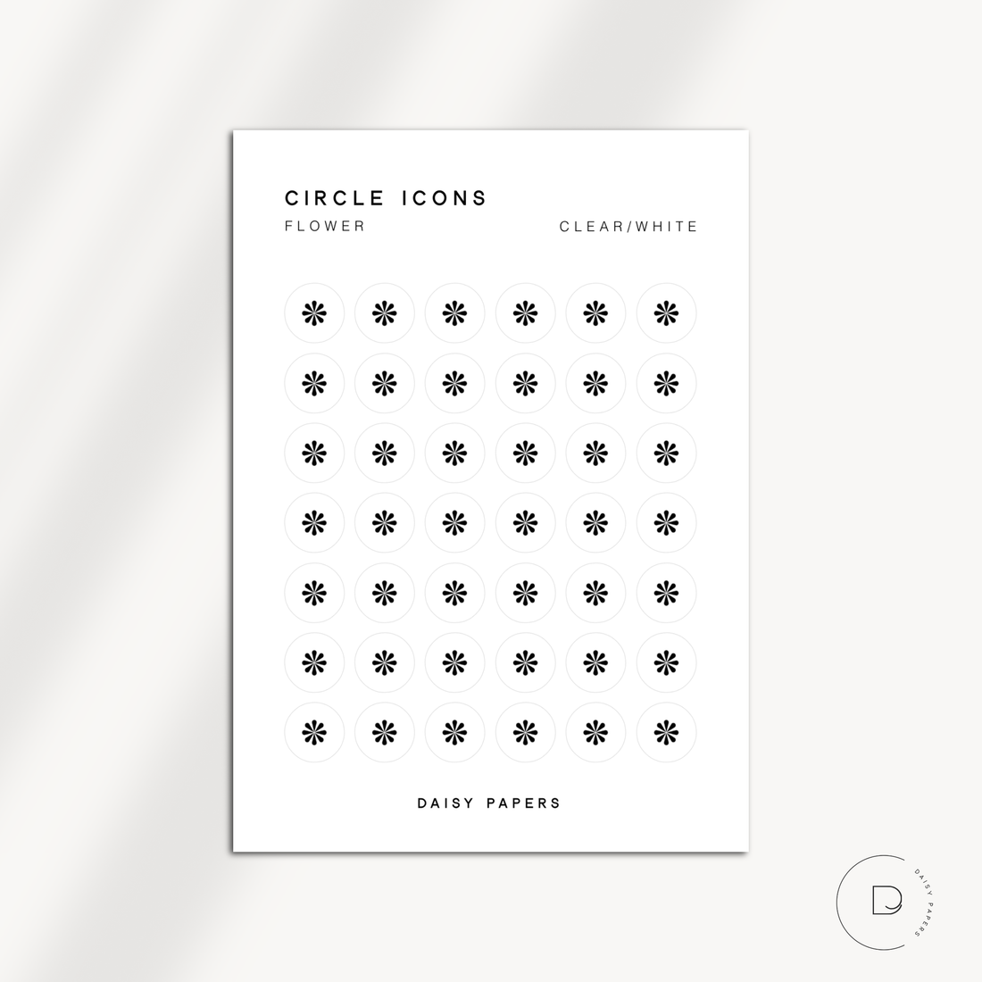 CIRCLE ICONS - FLOWER