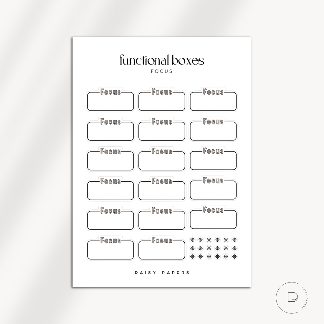Functional Boxes - Focus