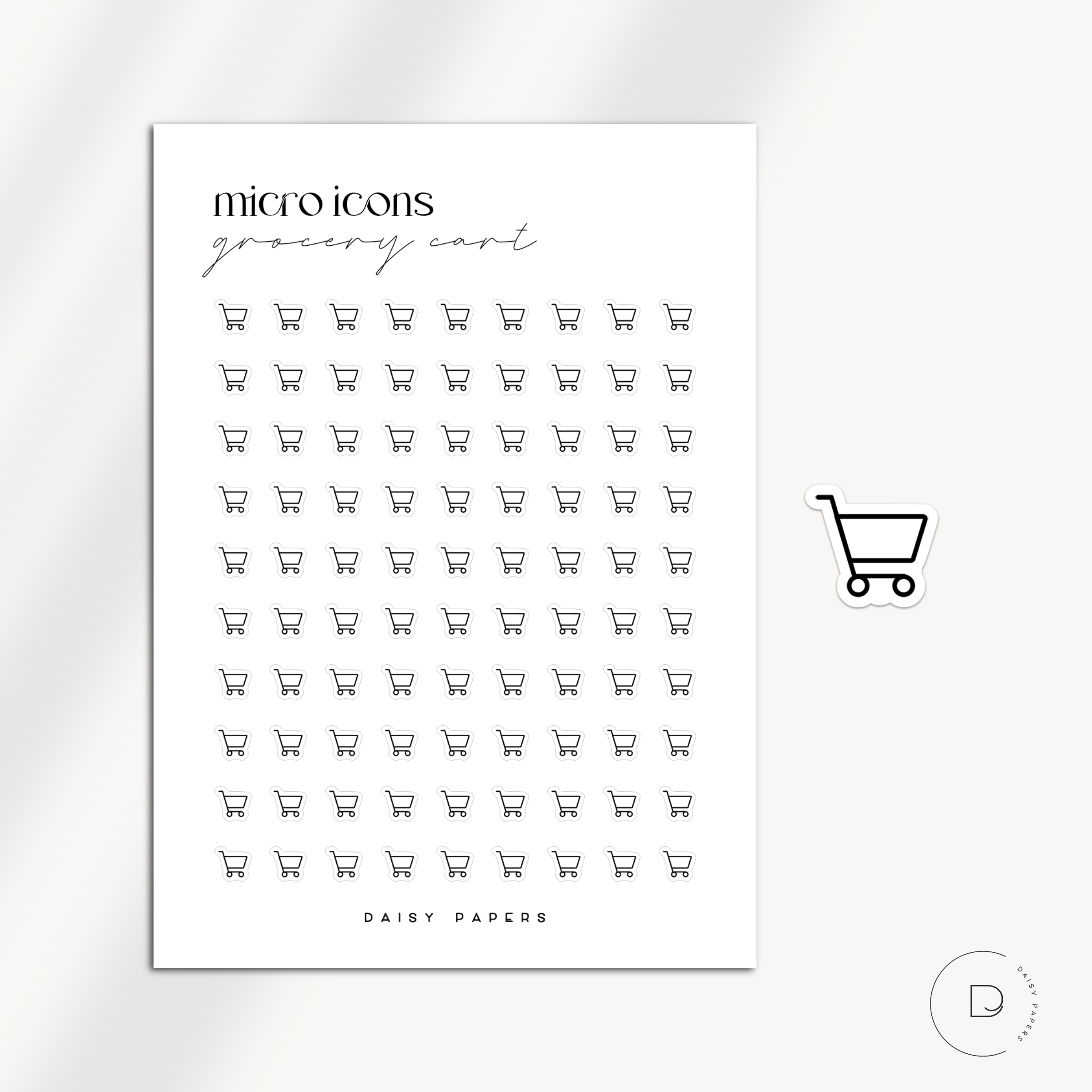 MICRO ICONS - GROCERY CART