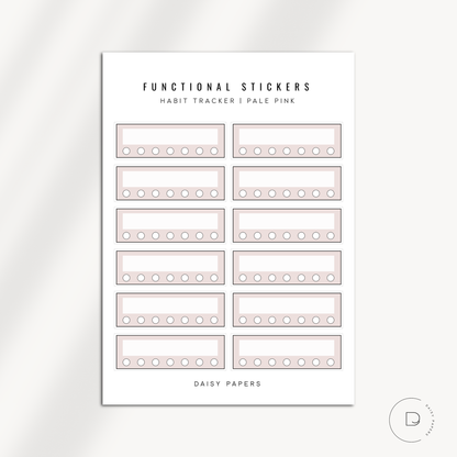 FUNCTIONAL STICKERS - HABIT TRACKERS