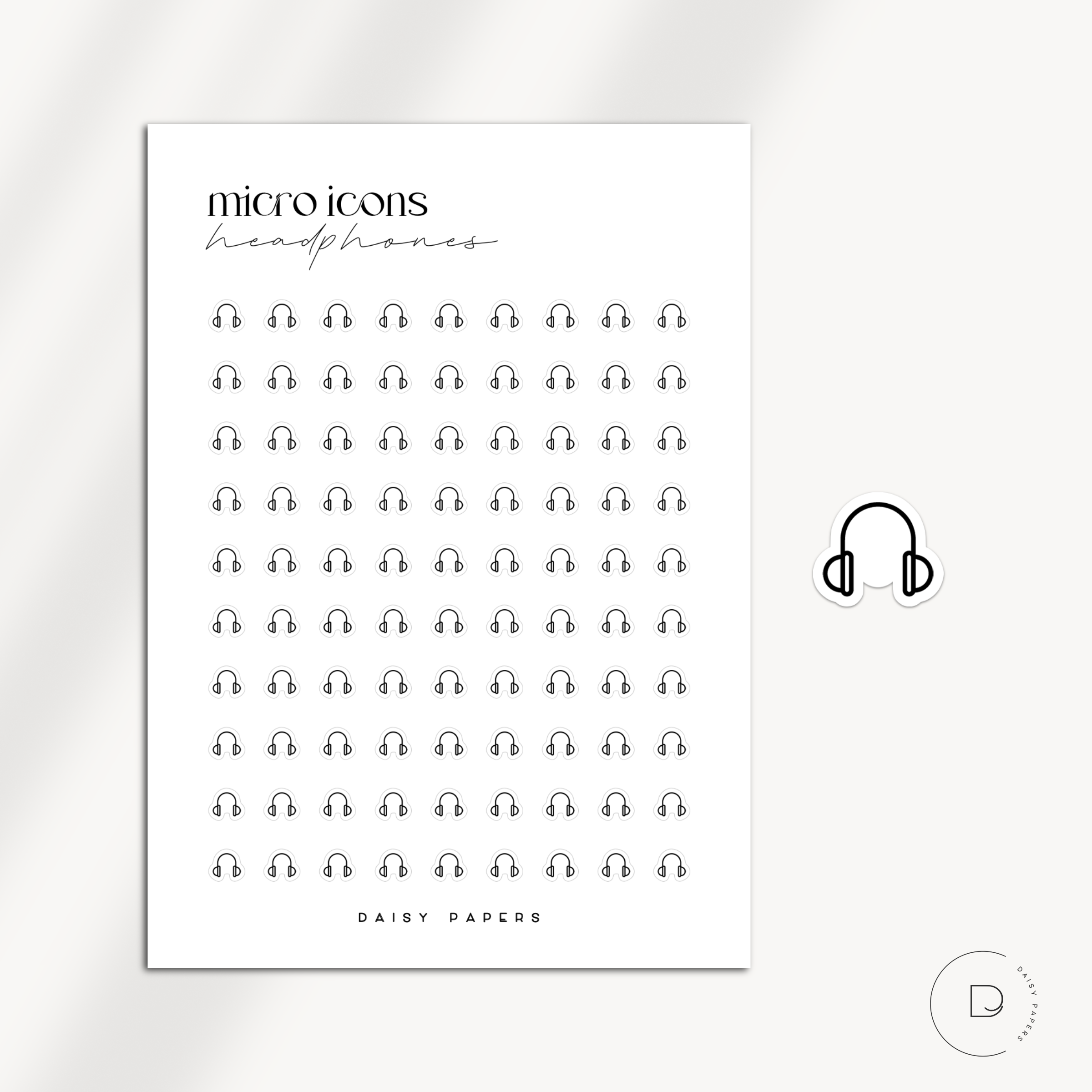 MICRO ICONS - HEADPHONES