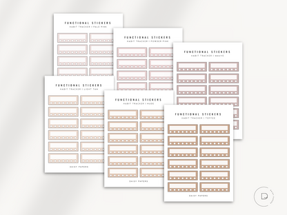 FUNCTIONAL STICKERS - HABIT TRACKERS