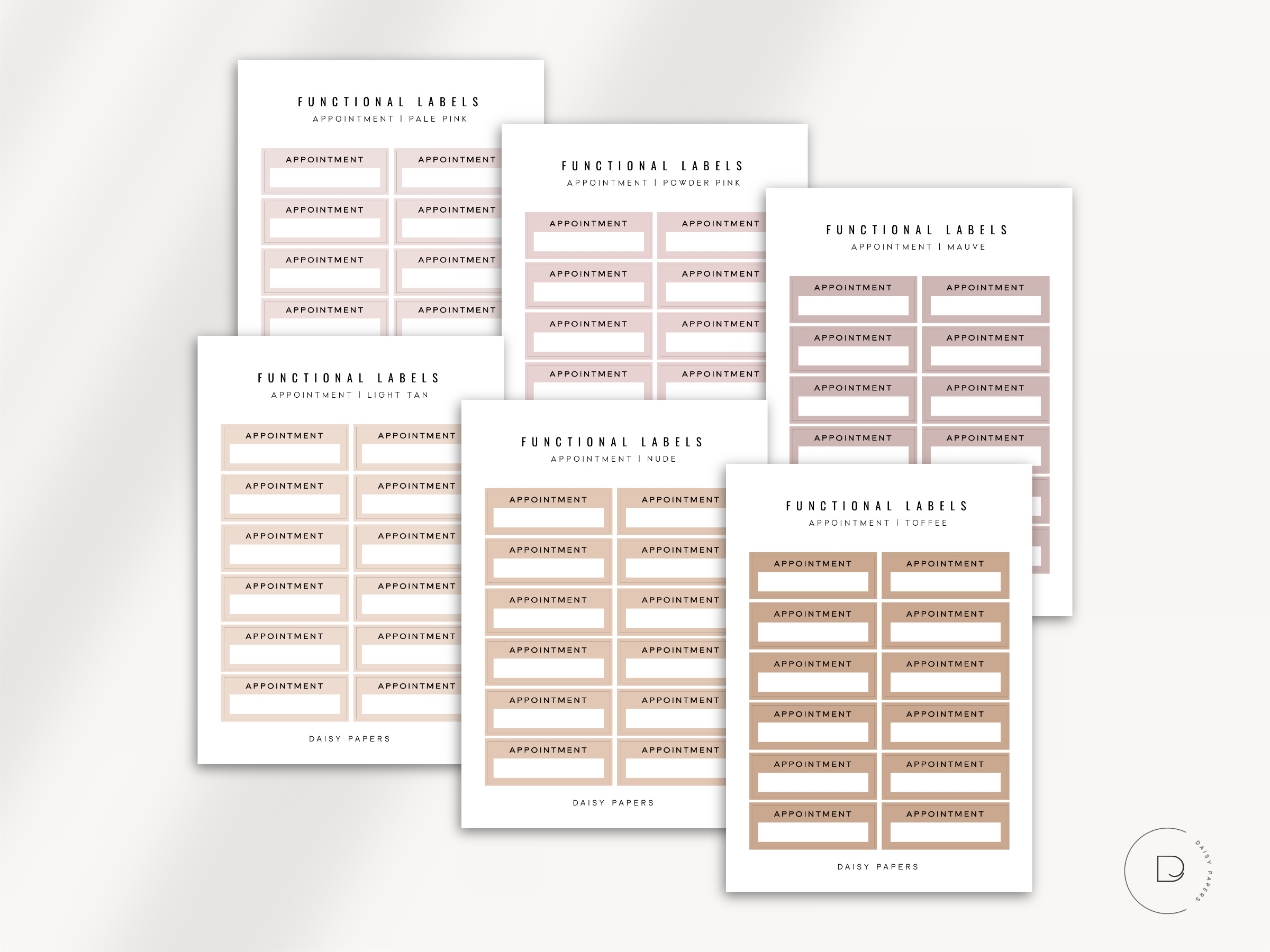 FUNCTIONAL LABELS - APPOINTMENT