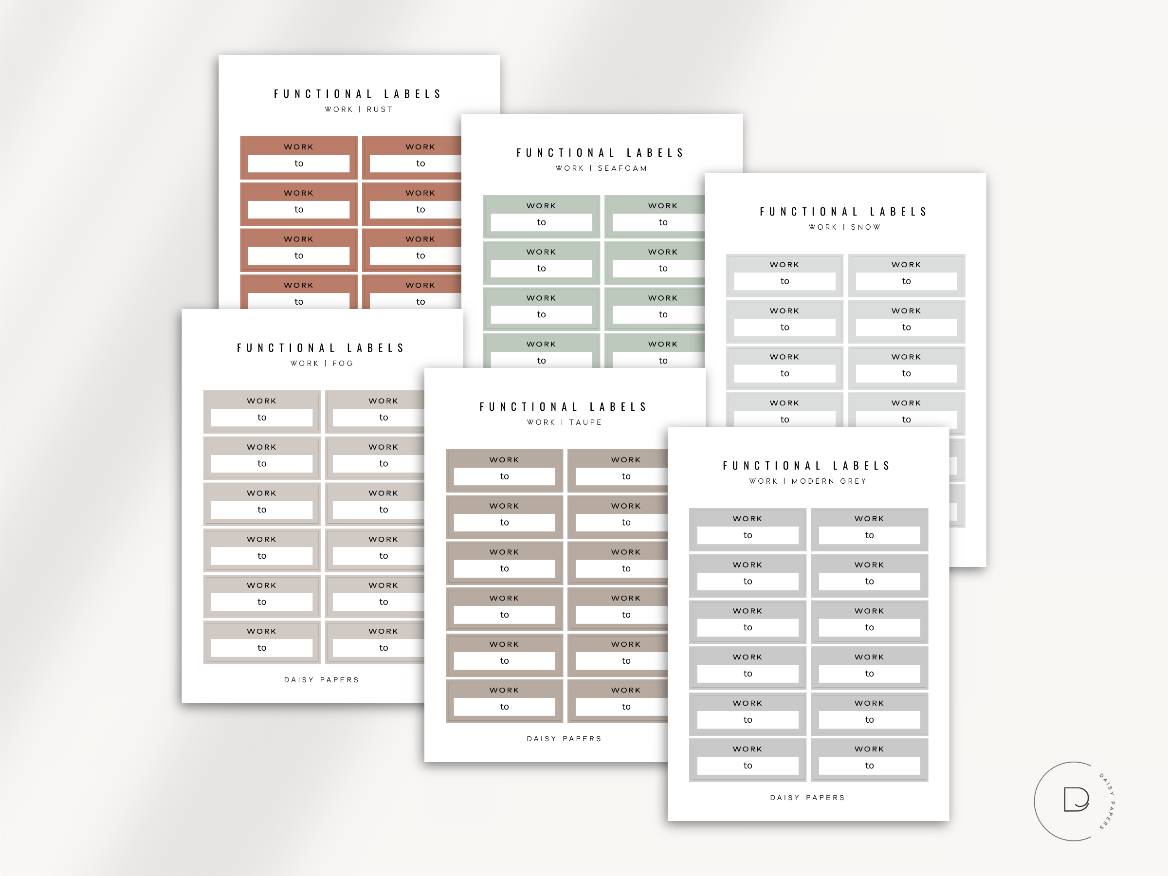 FUNCTIONAL LABELS - WORK