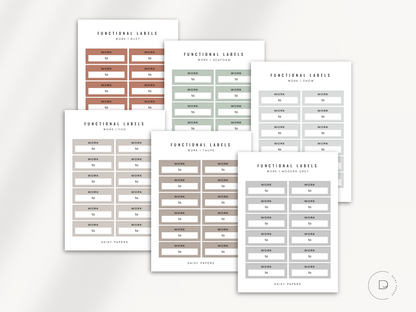 FUNCTIONAL LABELS - WORK