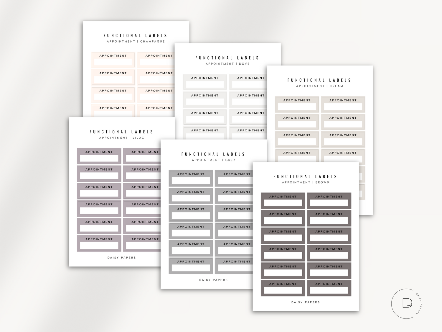 Functional Labels - Appointment