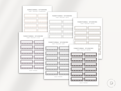 FUNCTIONAL STICKERS - HABIT TRACKERS