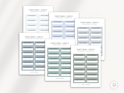 FUNCTIONAL LABELS - APPOINTMENT