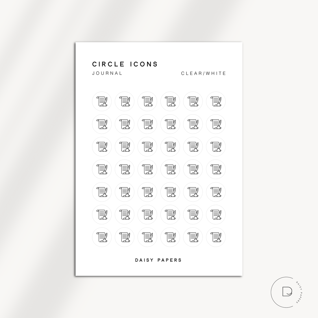 CIRCLE ICONS - JOURNAL