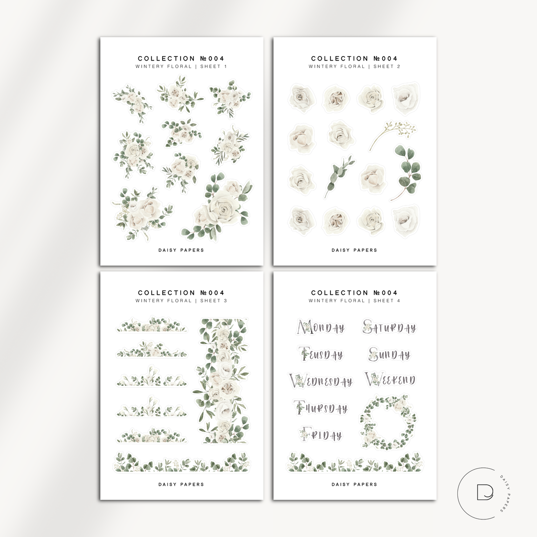 JOURNAL | COLLECTION № 004 - WINTERY FLORAL