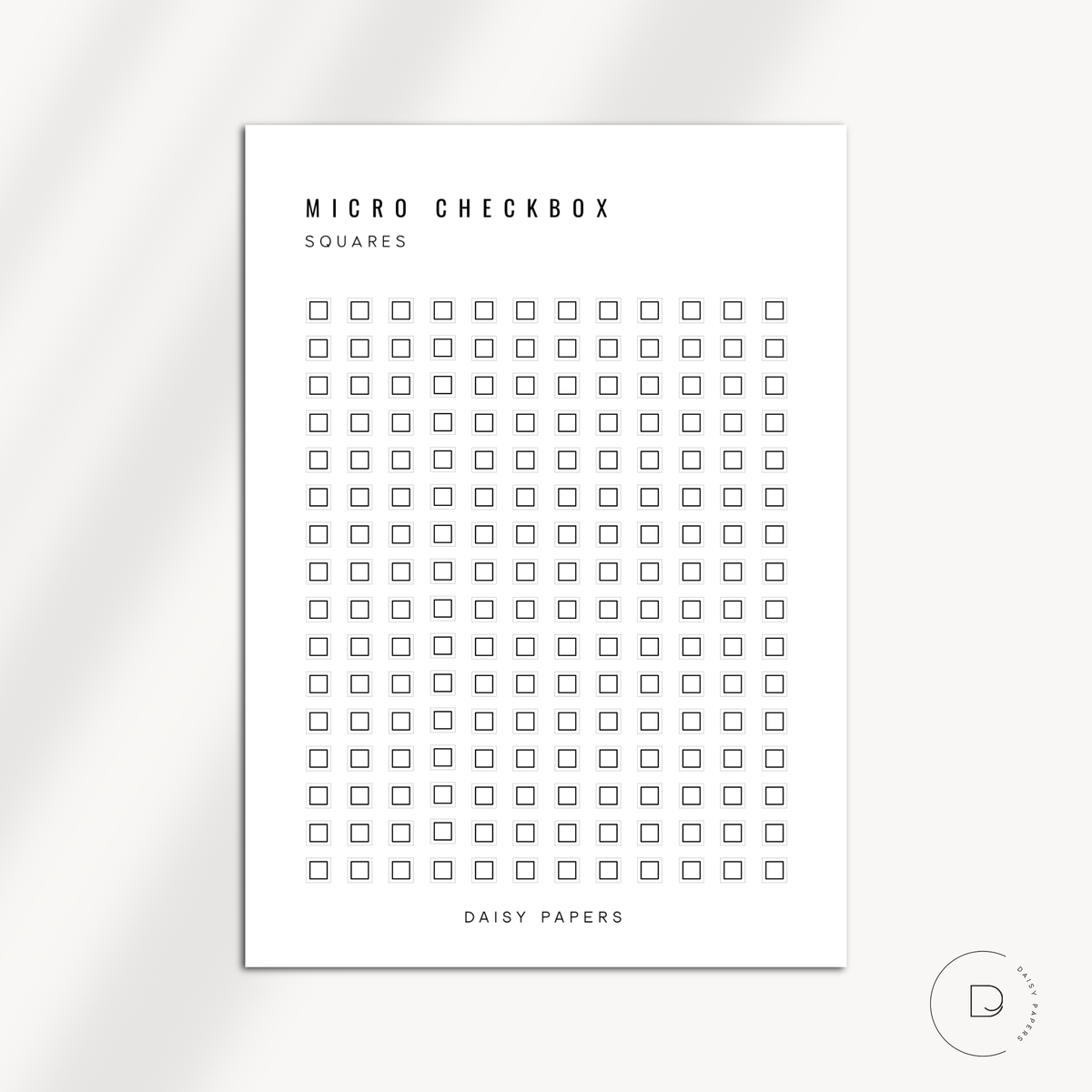 Micro Checkbox - Squares – shopdaisypapers